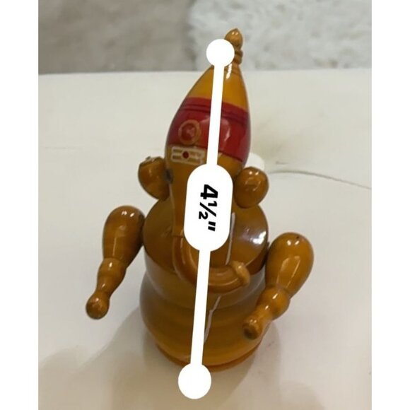 Wooden Indian Elephant Ganesha Set Of 2 Handcrafted Wooden Ganapathi - Picture 13 of 14